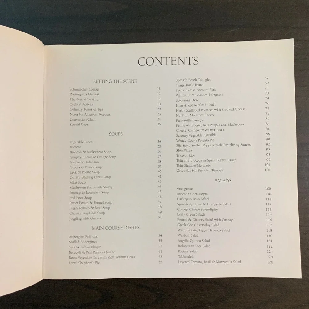 Gaia's Kitchen Julia Ponsonby‎ Vegetarian Recipes Natural Foods Cookbook